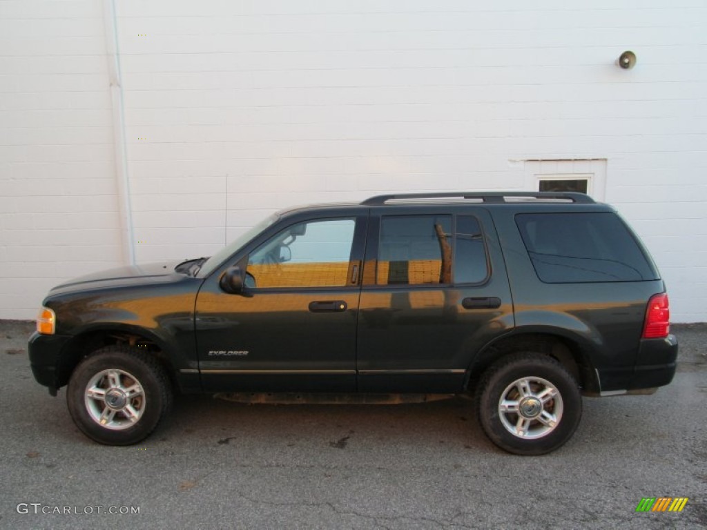 2004 Explorer XLT 4x4 - Aspen Green Metallic / Medium Parchment photo #2