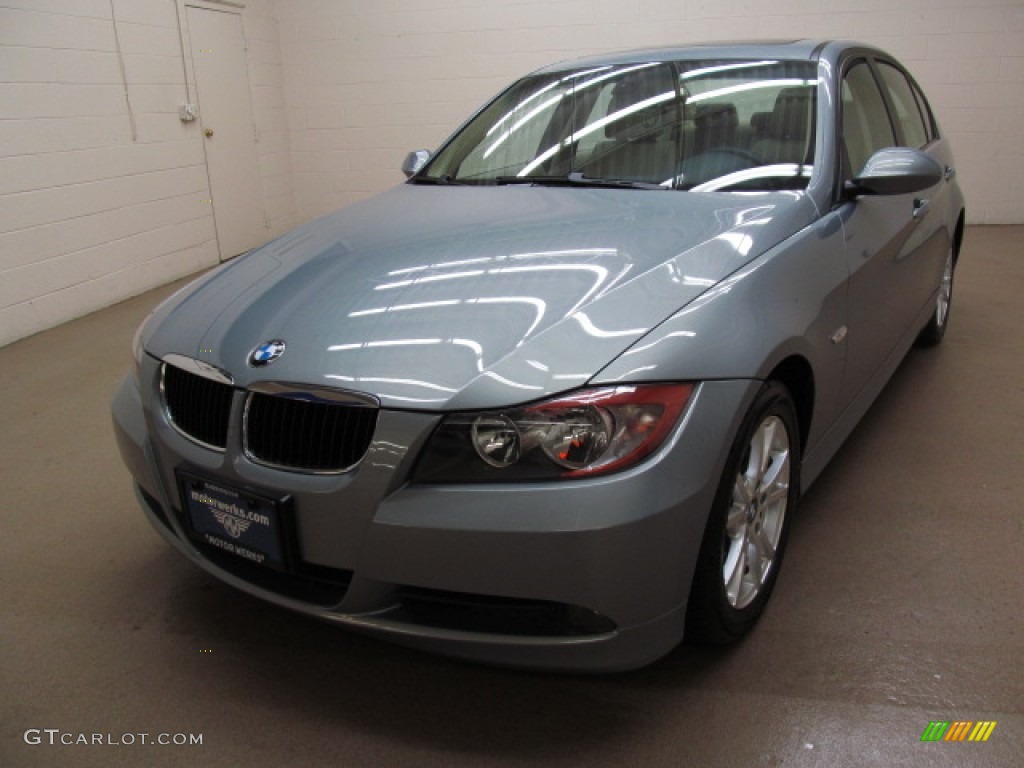 2006 3 Series 325i Sedan - Silver Grey Metallic / Beige photo #3