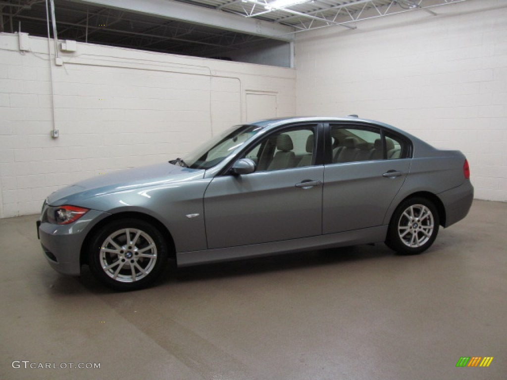 2006 3 Series 325i Sedan - Silver Grey Metallic / Beige photo #4