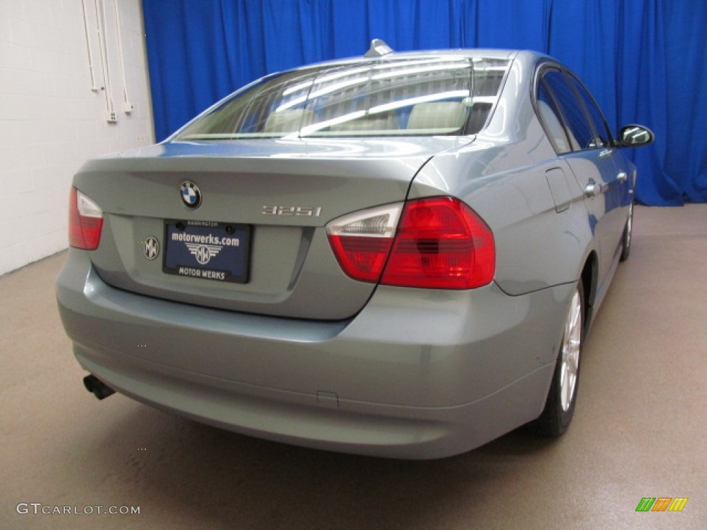 2006 3 Series 325i Sedan - Silver Grey Metallic / Beige photo #7