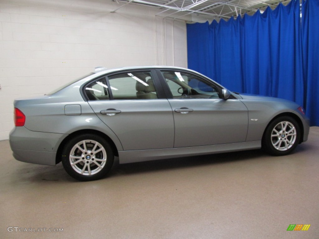 2006 3 Series 325i Sedan - Silver Grey Metallic / Beige photo #8