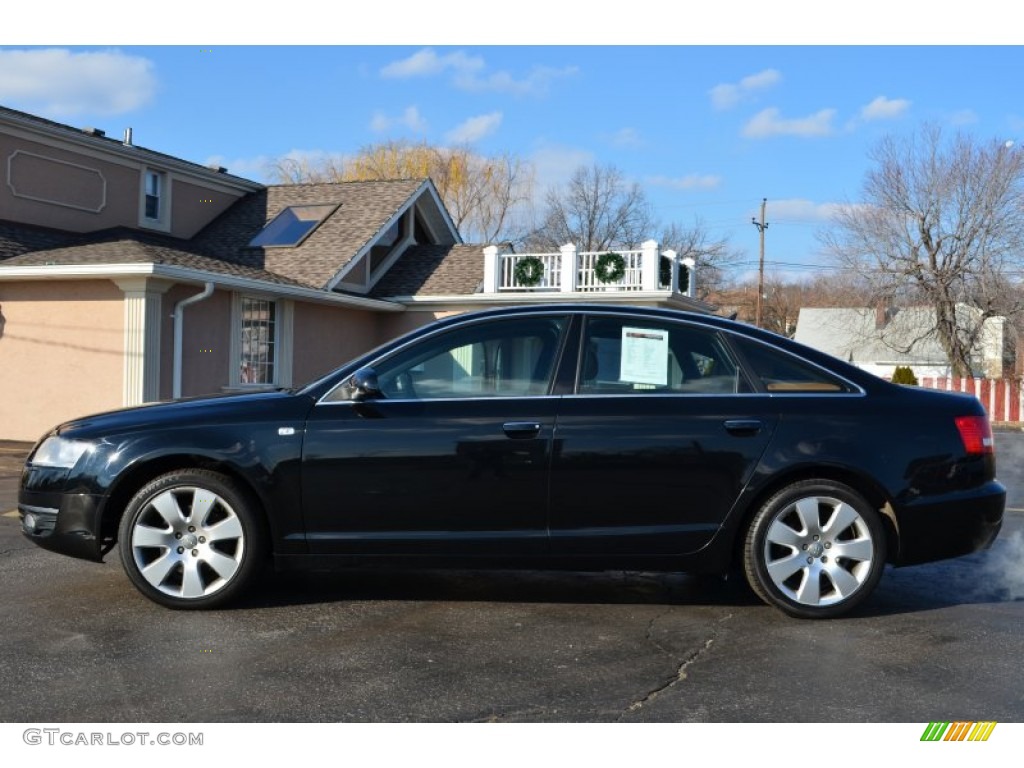 Brilliant Black 2006 Audi A6 3.2 Sedan Exterior Photo #74755705