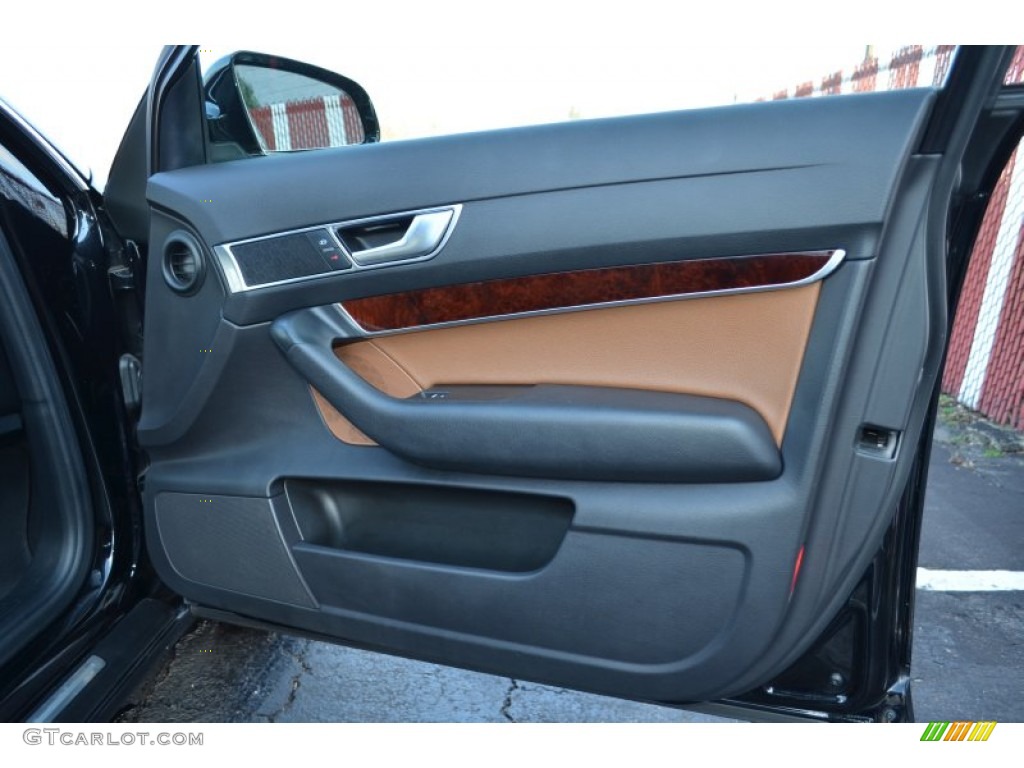 2006 Audi A6 3.2 Sedan Amaretto Door Panel Photo #74755969