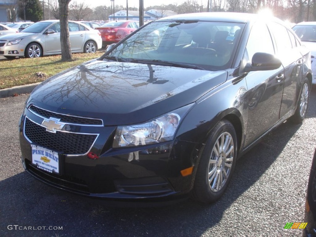 2013 Cruze ECO - Black Granite Metallic / Jet Black/Sport Red photo #1