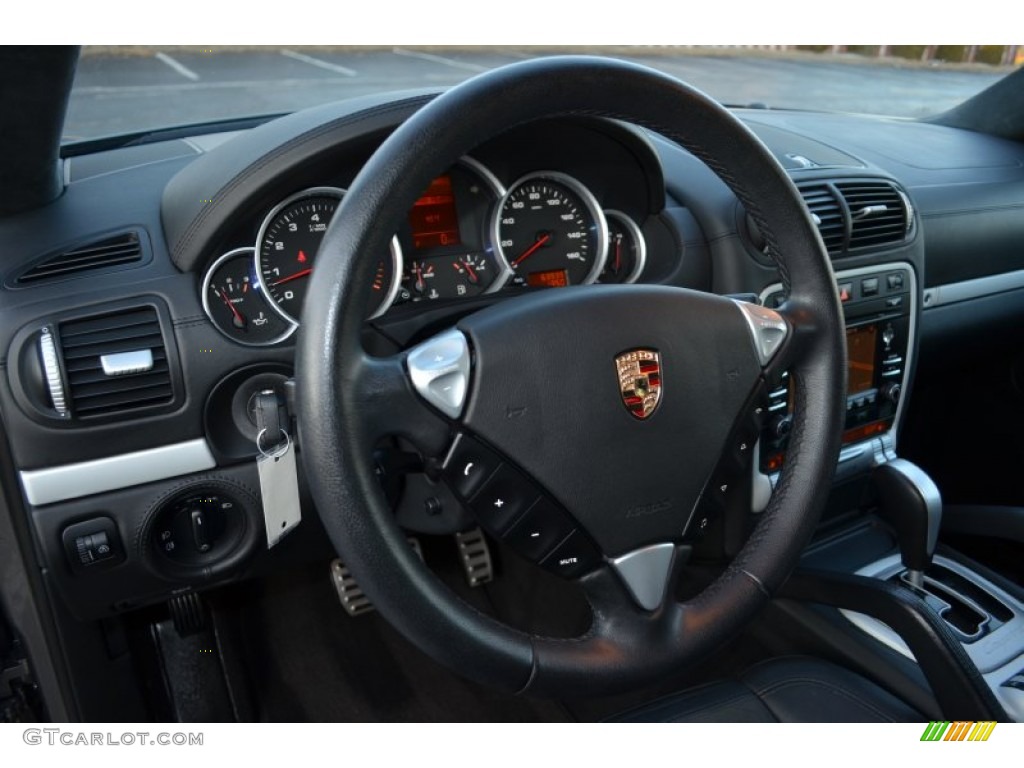 2009 Porsche Cayenne GTS Black w/Alcantara Steering Wheel Photo #74756425