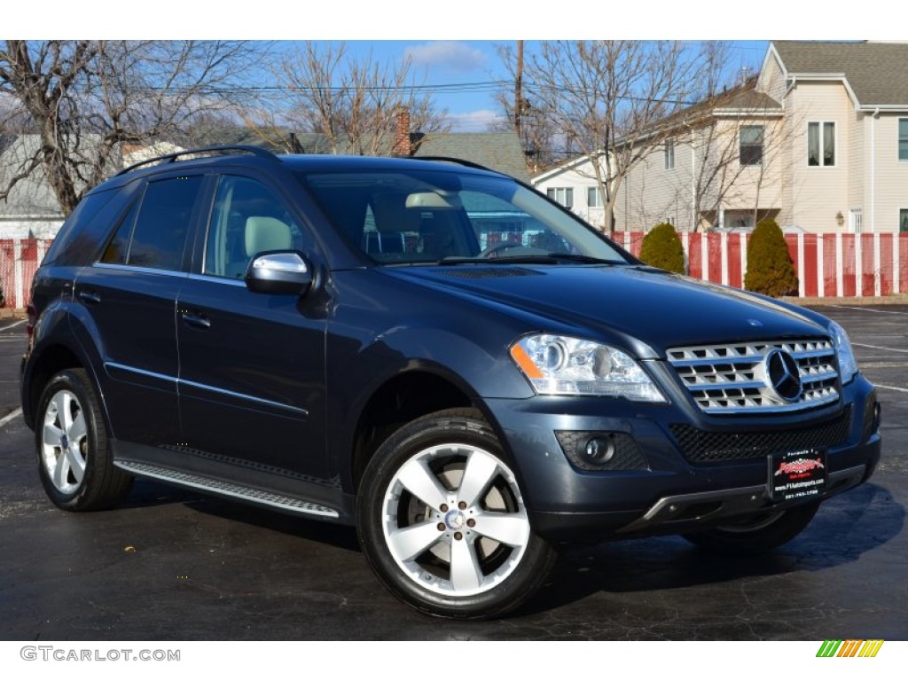 2010 ML 350 4Matic - Steel Grey Metallic / Ash photo #1