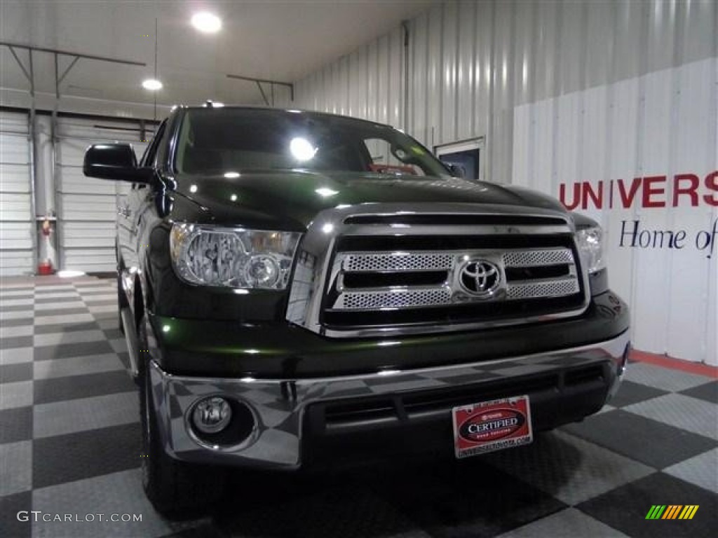 2011 Tundra TRD CrewMax - Spruce Green Mica / Sand Beige photo #2