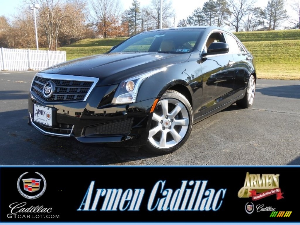 2013 ATS 2.0L Turbo - Black Raven / Caramel/Jet Black Accents photo #1