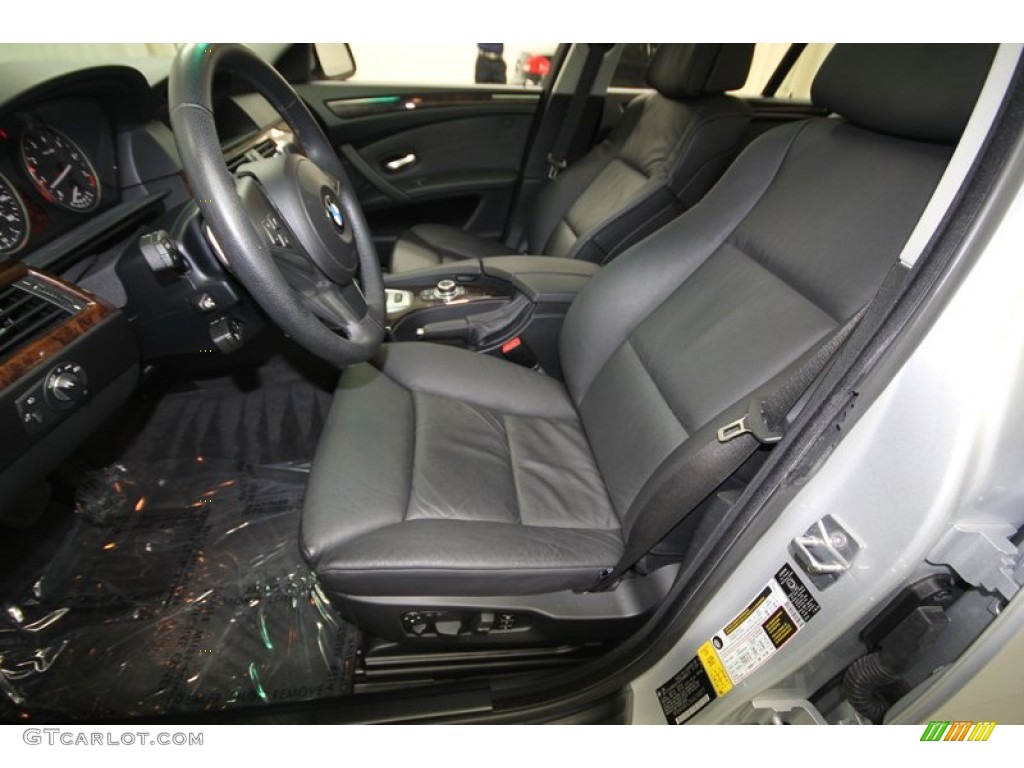 2010 5 Series 535i Sedan - Titanium Silver Metallic / Black photo #3