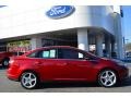 2013 Ruby Red Ford Focus Titanium Sedan  photo #2