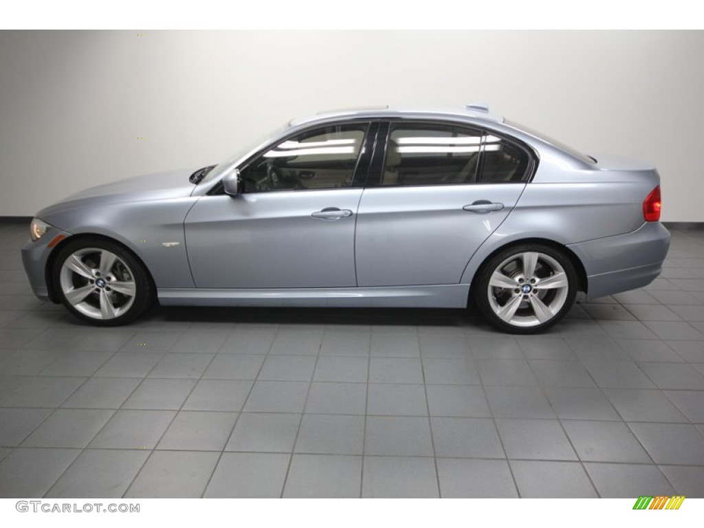 2010 3 Series 335i Sedan - Blue Water Metallic / Oyster/Black Dakota Leather photo #2