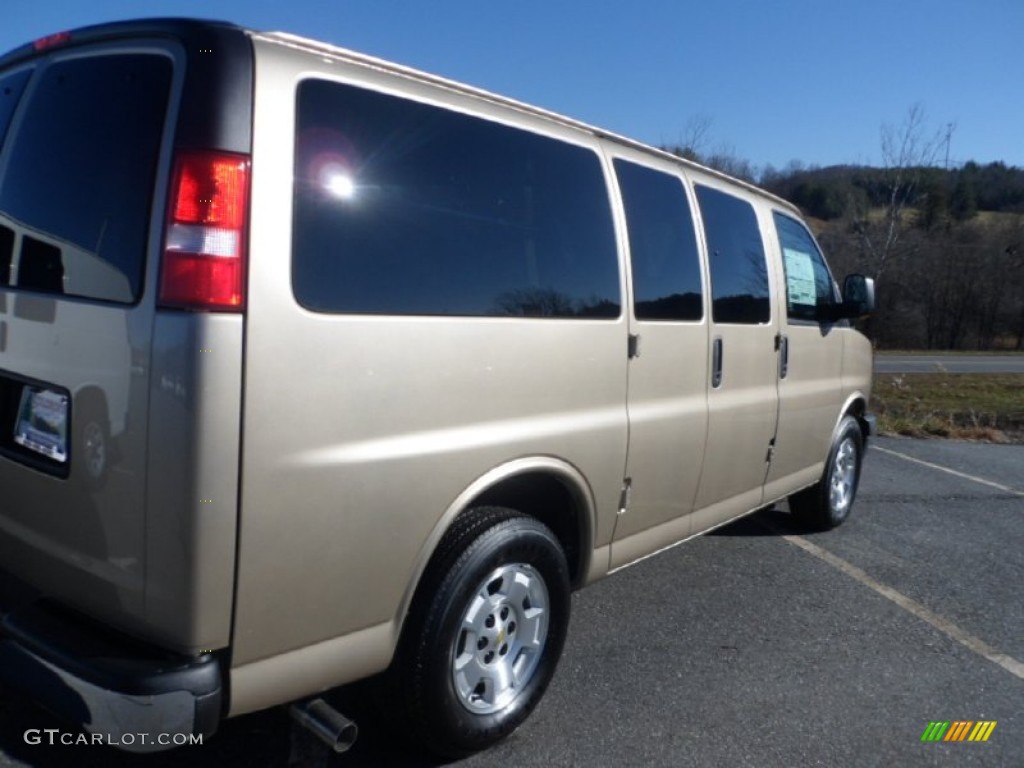 2013 Express LT 1500 AWD Passenger Van - Sandstone Metallic / Neutral photo #6