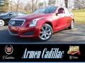 Crystal Red Tintcoat 2013 Cadillac ATS 3.6L Luxury AWD