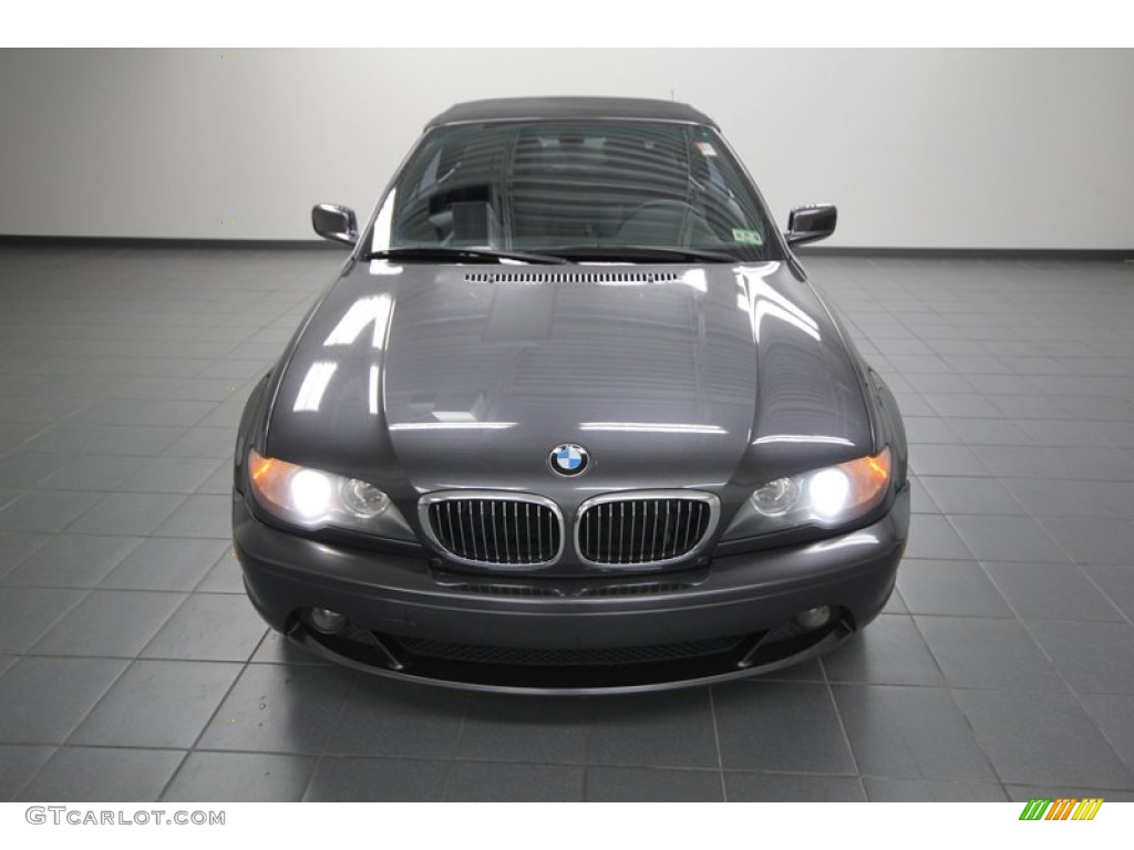 2005 3 Series 330i Convertible - Sparkling Graphite Metallic / Black photo #7