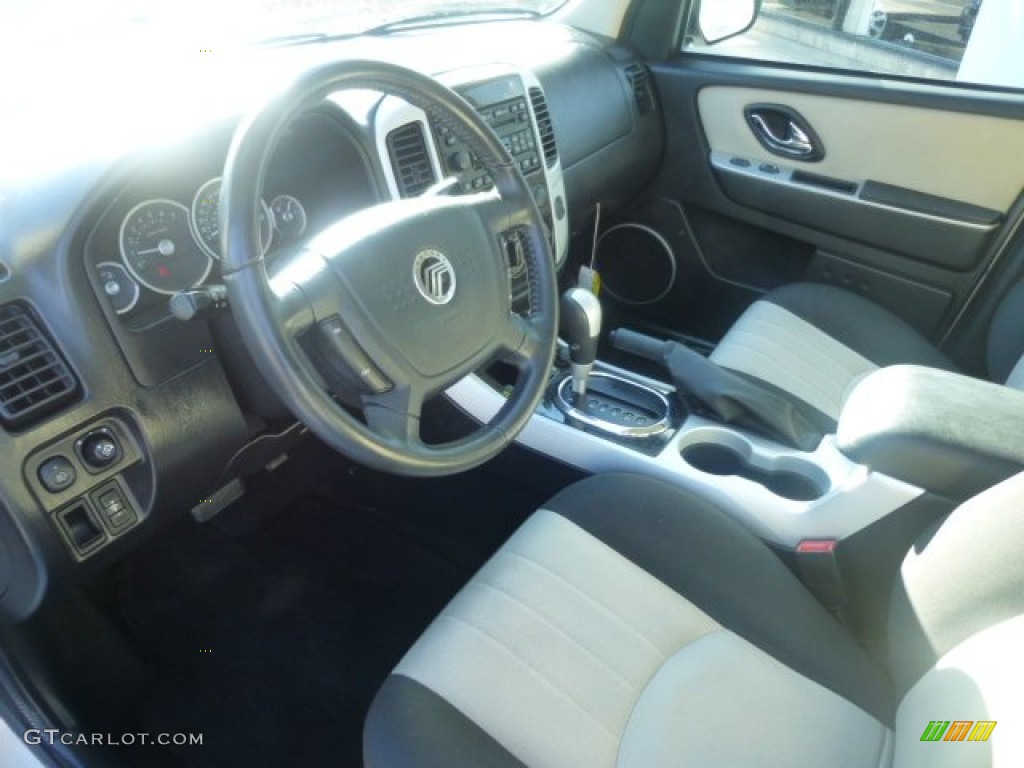 Black/Light Parchment Interior 2007 Mercury Mariner Luxury 4WD Photo #74764609
