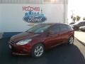 2013 Ruby Red Ford Focus SE Hatchback  photo #2