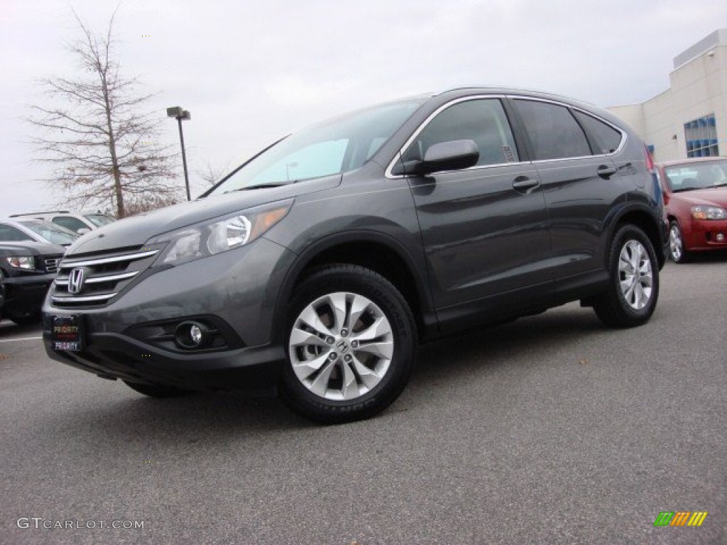 2012 CR-V EX-L - Polished Metal Metallic / Gray photo #2