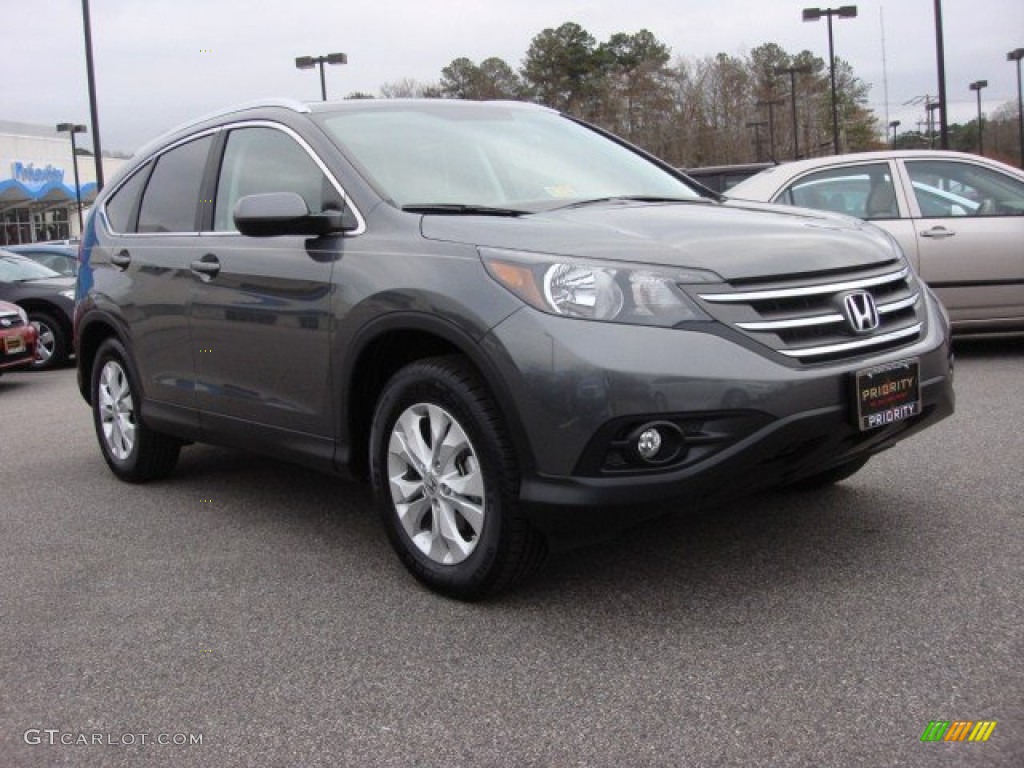 2012 CR-V EX-L - Polished Metal Metallic / Gray photo #7