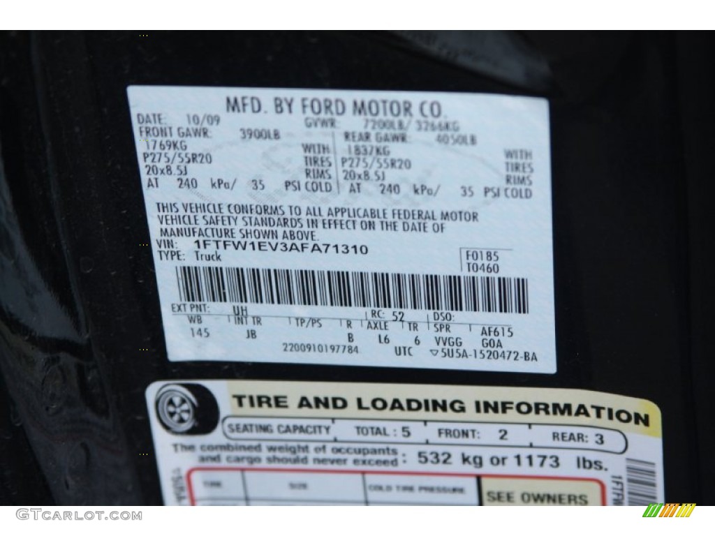 2010 F150 FX4 SuperCrew 4x4 - Tuxedo Black / Black photo #23