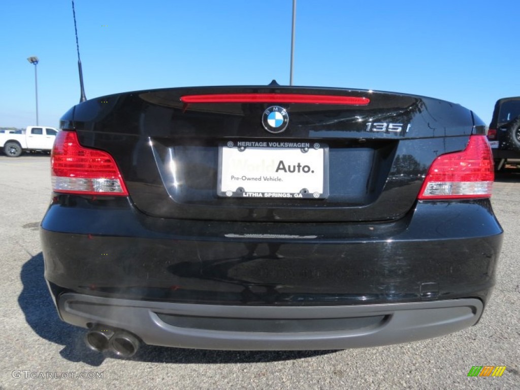 2008 1 Series 135i Convertible - Jet Black / Savanna Beige photo #6