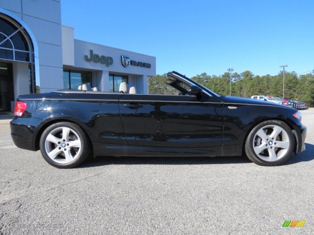 2008 1 Series 135i Convertible - Jet Black / Savanna Beige photo #8