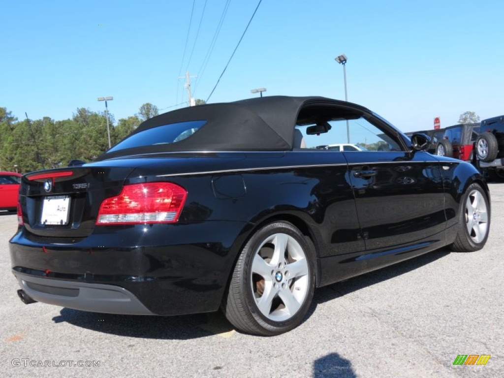 2008 1 Series 135i Convertible - Jet Black / Savanna Beige photo #14