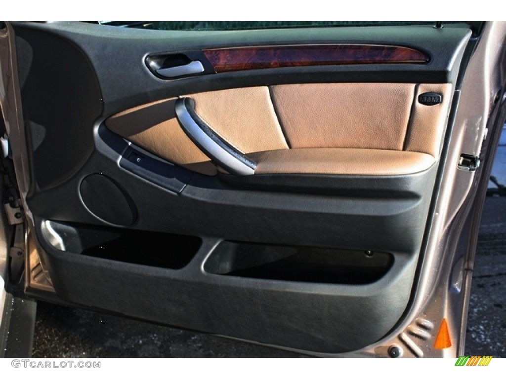 2004 BMW X5 3.0i Truffle Brown Door Panel Photo #74767197