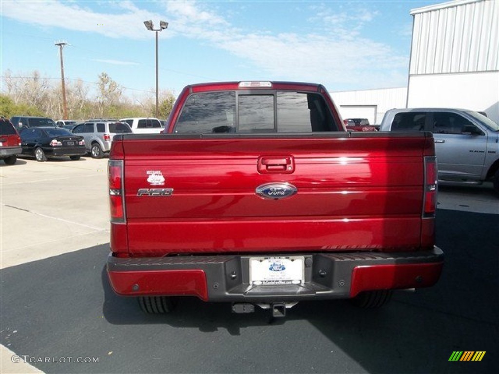 2013 F150 FX4 SuperCrew 4x4 - Ruby Red Metallic / Black photo #5