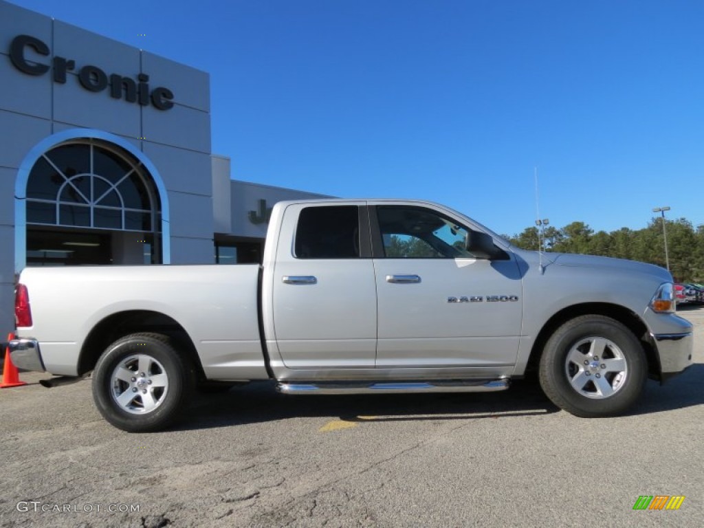 2011 Ram 1500 SLT Quad Cab - Bright Silver Metallic / Dark Slate Gray/Medium Graystone photo #8