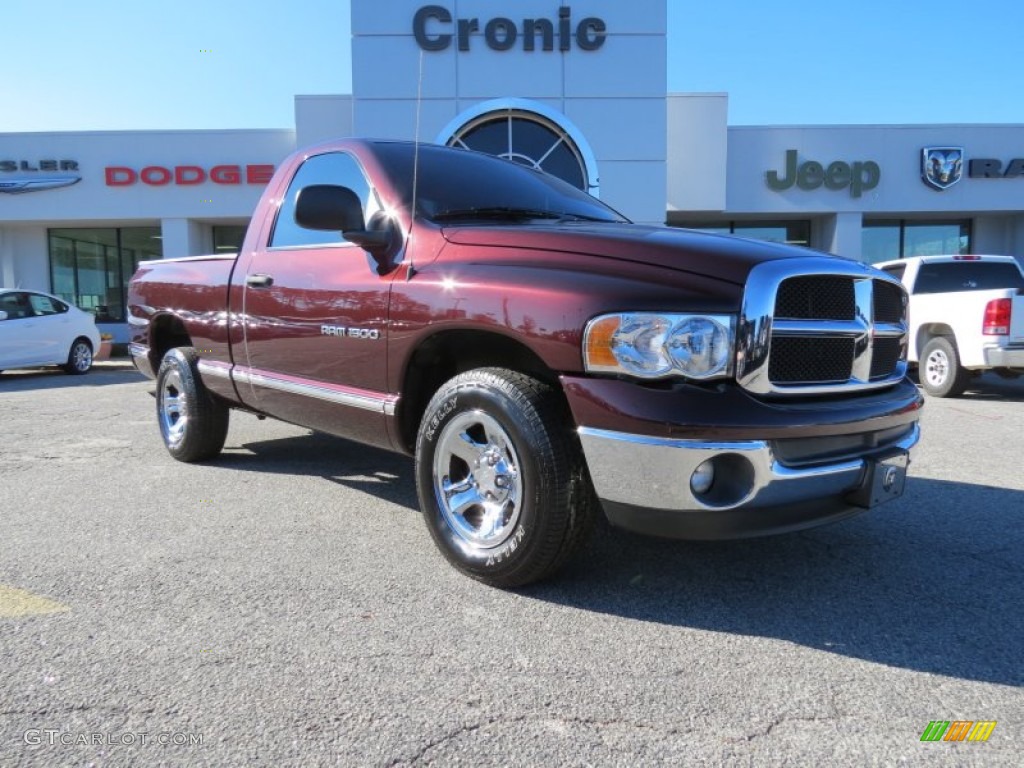 2005 Ram 1500 SLT Regular Cab - Deep Molten Red Pearl / Dark Slate Gray photo #1