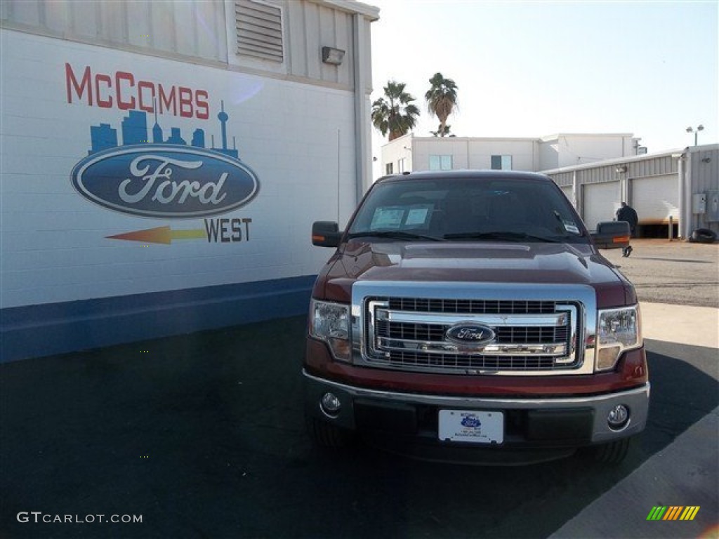 2013 F150 XLT SuperCrew - Ruby Red Metallic / Steel Gray photo #1