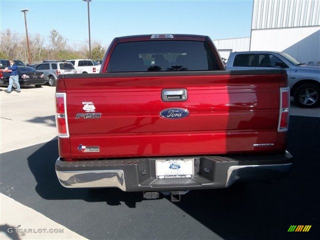 2013 F150 XLT SuperCrew - Ruby Red Metallic / Steel Gray photo #5