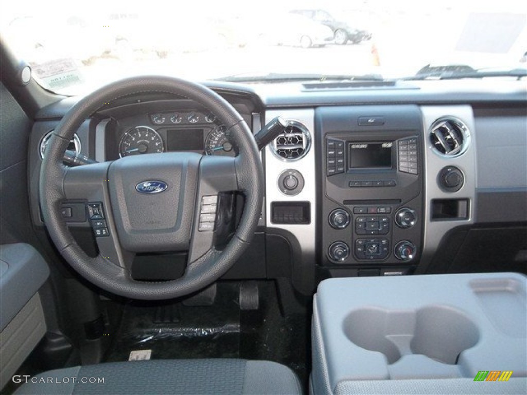 2013 F150 XLT SuperCrew - Ruby Red Metallic / Steel Gray photo #21