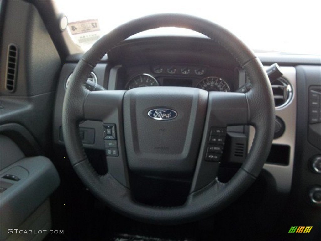 2013 F150 XLT SuperCrew - Ruby Red Metallic / Steel Gray photo #22