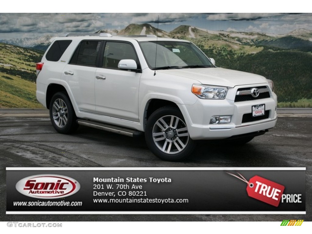 2013 4Runner Limited 4x4 - Blizzard White Pearl / Black Leather photo #1