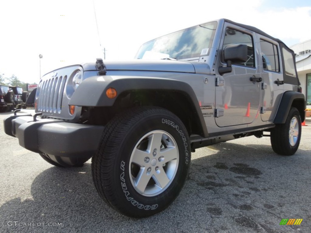 2013 Wrangler Unlimited Sport S 4x4 - Billet Silver Metallic / Black photo #3