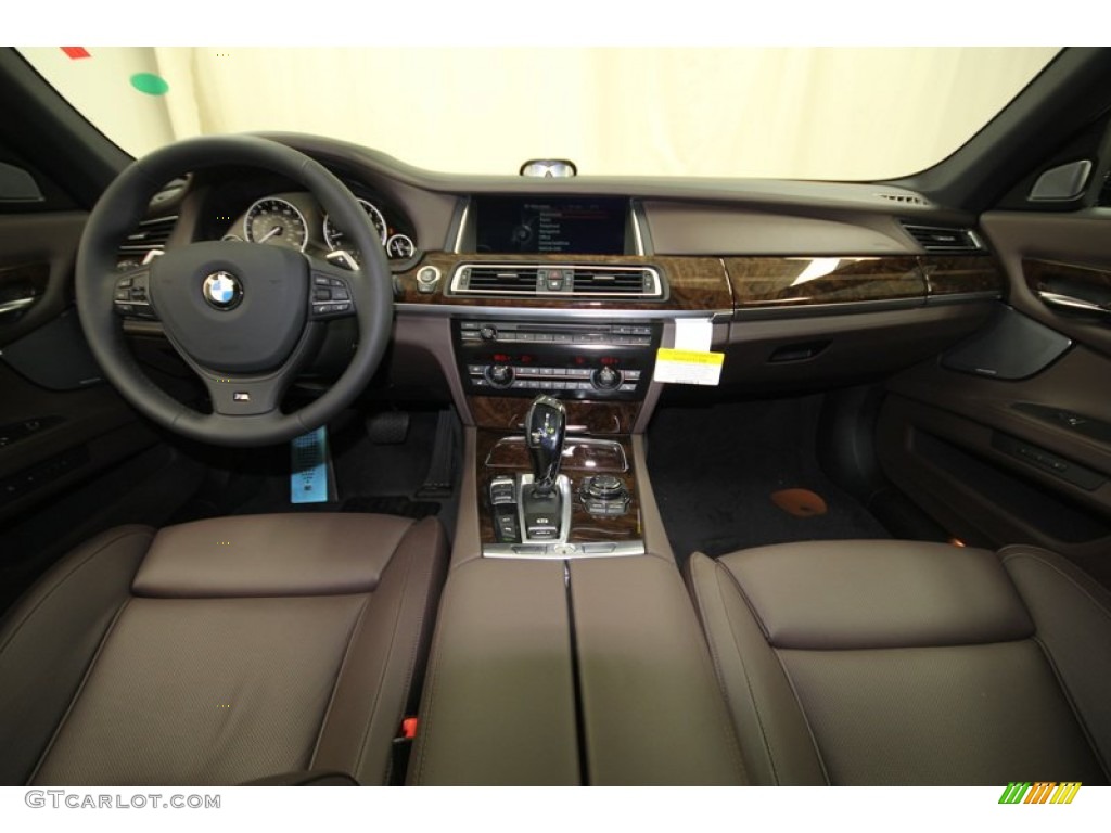 2013 BMW 7 Series 750Li Sedan Individual Canyon Brown Dashboard Photo #74771539