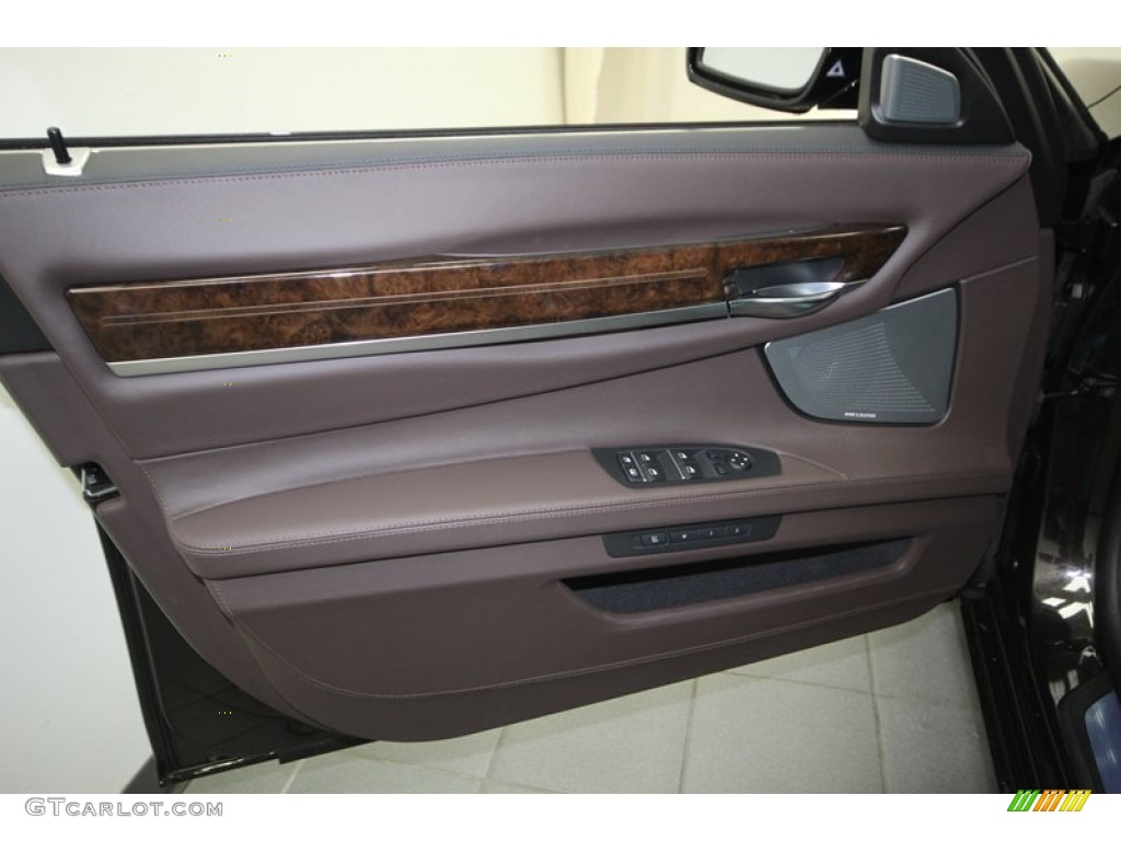 2013 BMW 7 Series 750Li Sedan Individual Canyon Brown Door Panel Photo #74771704