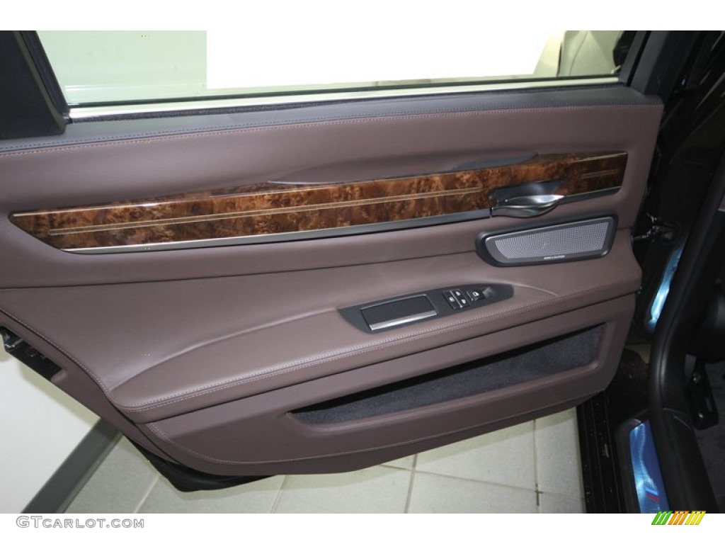 2013 BMW 7 Series 750Li Sedan Individual Canyon Brown Door Panel Photo #74771959
