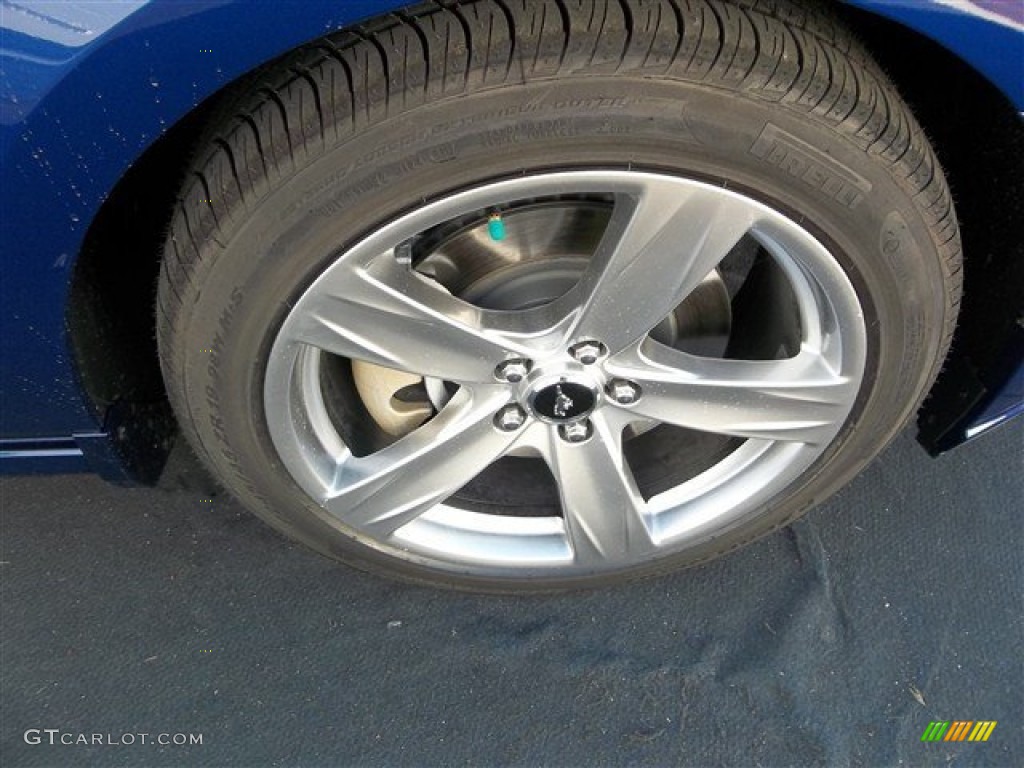 2013 Mustang GT Premium Coupe - Deep Impact Blue Metallic / Stone photo #9