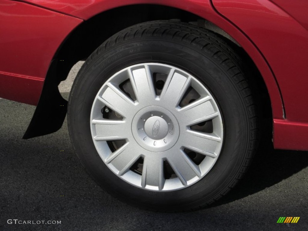 2005 Focus ZX4 S Sedan - Sangria Red Metallic / Dark Pebble/Light Pebble photo #6