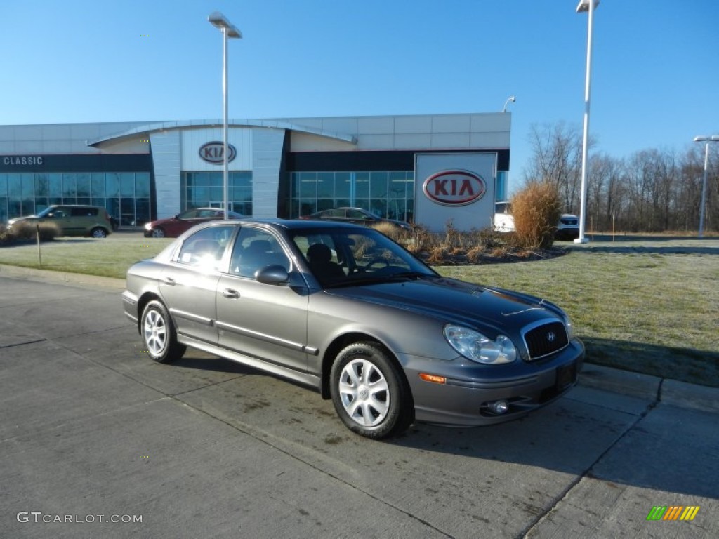 2004 Sonata V6 - Slate Gray / Black photo #1