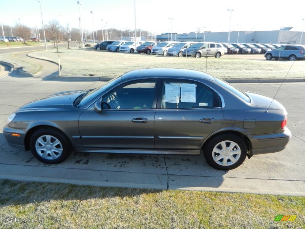 2004 Sonata V6 - Slate Gray / Black photo #6