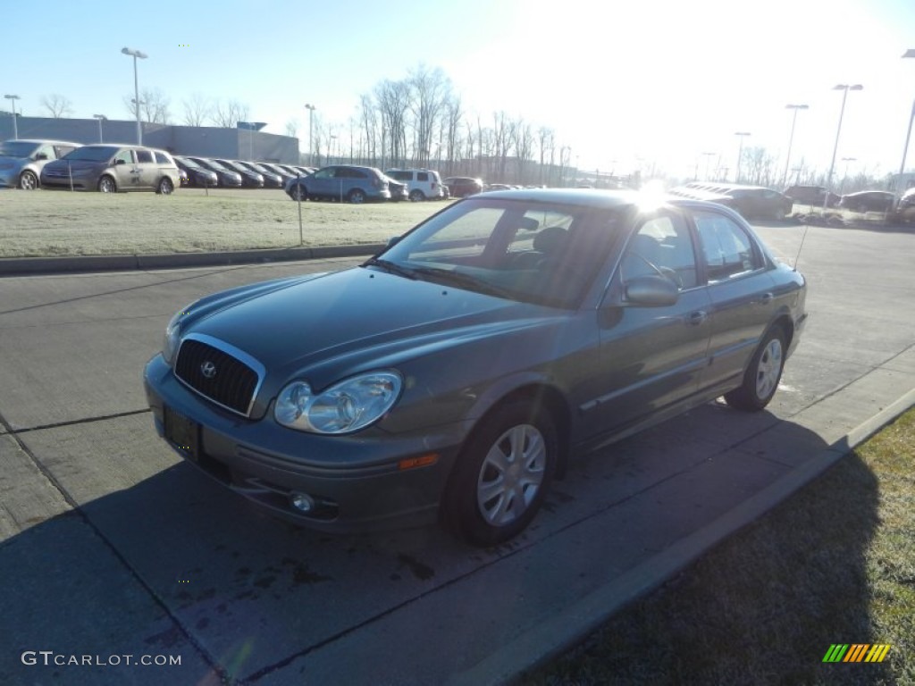 2004 Sonata V6 - Slate Gray / Black photo #7