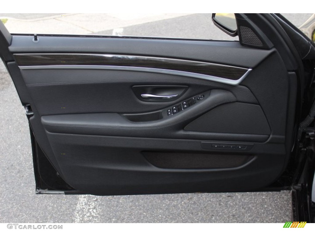 2012 BMW 5 Series 550i xDrive Sedan Black Door Panel Photo #74775508