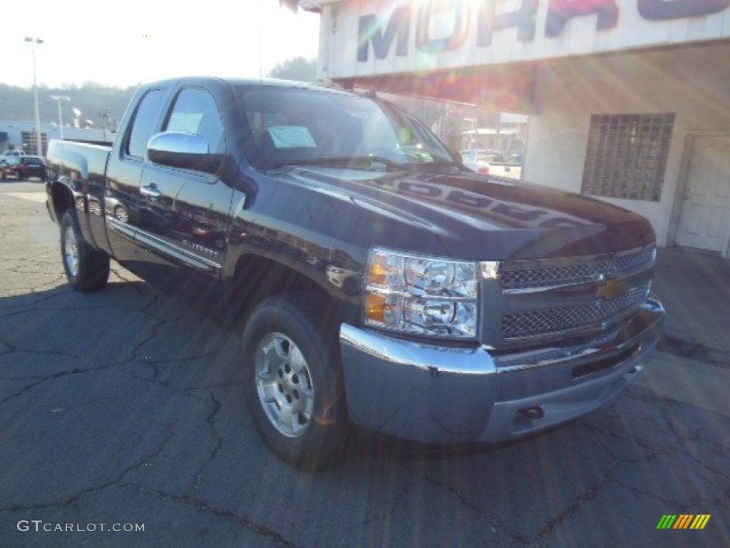 2013 Silverado 1500 LT Extended Cab 4x4 - Blue Ray Metallic / Ebony photo #2