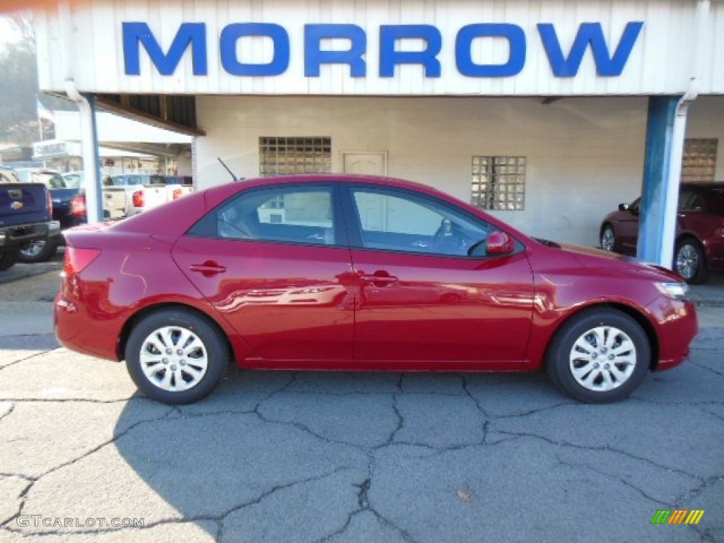 Crimson Red Kia Forte