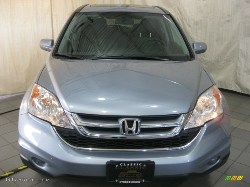 2011 CR-V EX-L 4WD - Glacier Blue Metallic / Gray photo #2