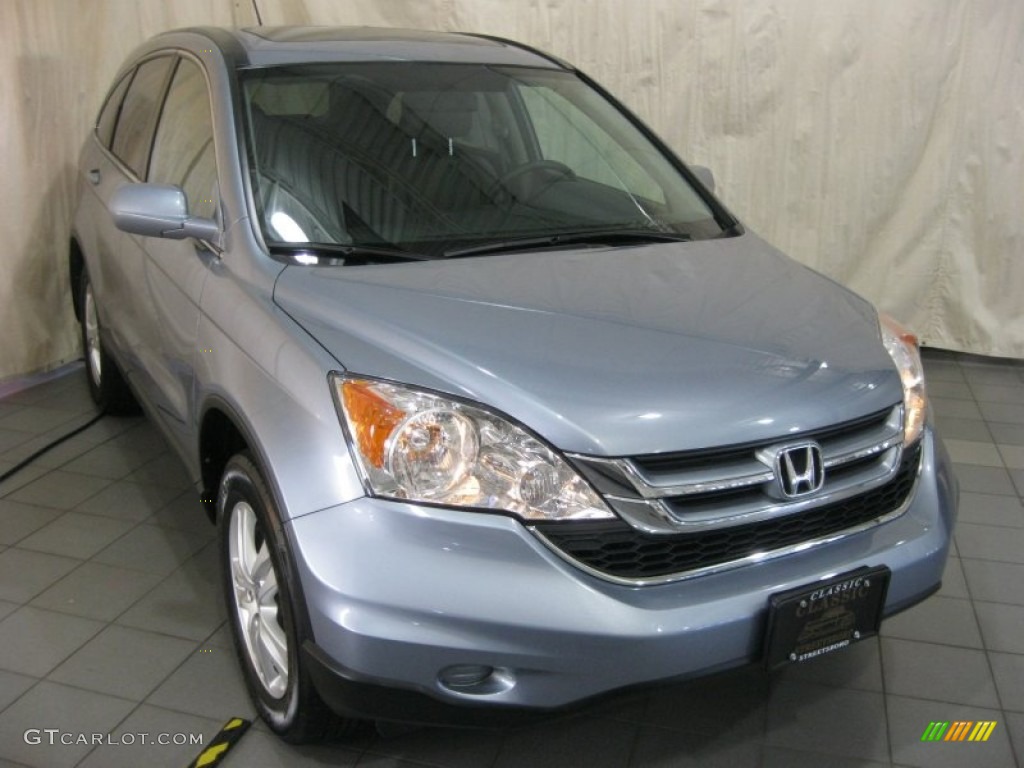 2011 CR-V EX-L 4WD - Glacier Blue Metallic / Gray photo #3