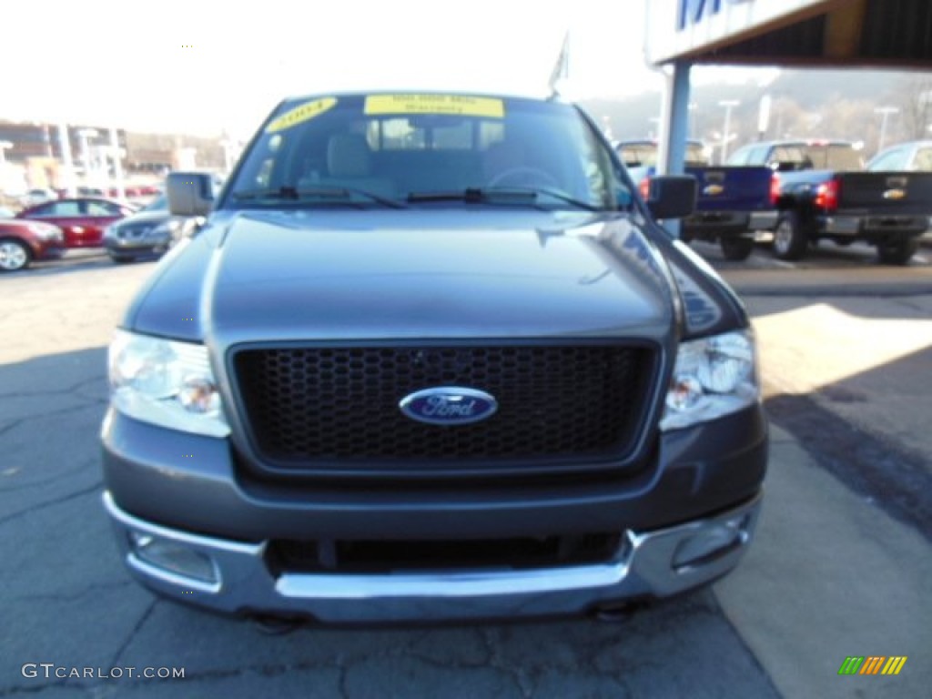 2004 F150 XLT SuperCab 4x4 - Dark Shadow Grey Metallic / Dark Flint photo #3